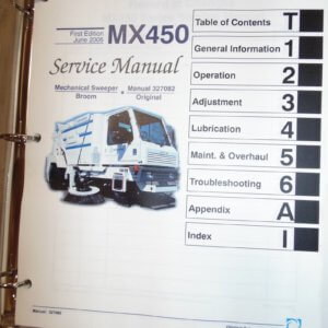 Johnston MX450 Mechanical Sweeper Service Manual