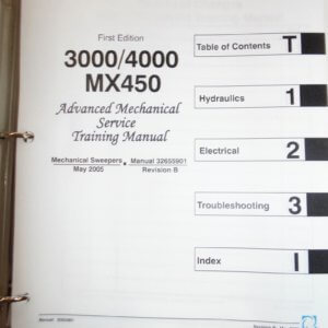 Johnston 3000/4000/MX450 Mechanical Sweeper Training Manual