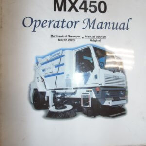 Johnston MX450 Mechanical Sweeper Operator Manual