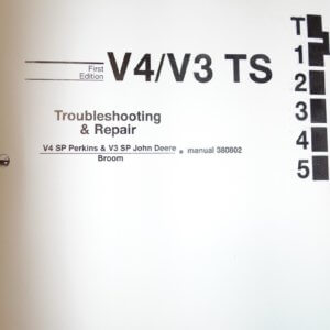 Johnston V4/V3 TS Mechanical Sweeper Troubleshooting & Repair Manual