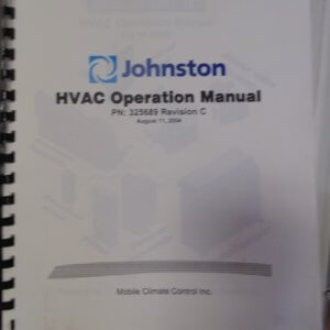 Johnston HVAC Operation Manual