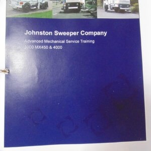 Johnston 3000 MX450 & 4000 Advanced Mechanical Service Training Manual