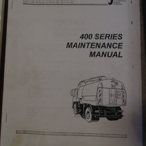 Johnston 400 Series Mechanical Sweeper Maintenance Manual