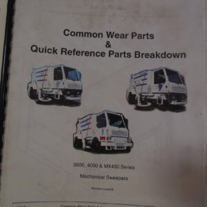 Johnston 3000, 4000, MX450 Series Sweeper Common Wear Parts & Quick Reference Parts Breakdown