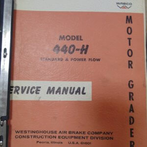 Wabco 440H Standard & Power Flow Motor Grader Service Manual