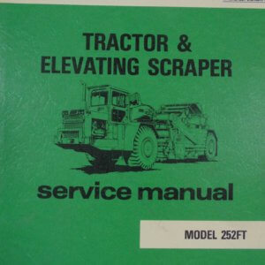 Wabco 252FT Tractor & Elevating Scraper Service Manual