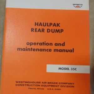 Wabco 35C HaulPak RD Operator & Maintenance Manual
