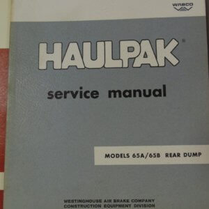 Wabco 65A/65B HaulPak Rear Dump Service Manual
