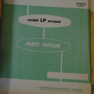 Wabco Model LP Scraper Parts Manual