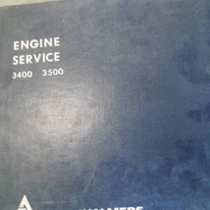Allis Chalmers Engine Service 3400, 3500 Service Manual