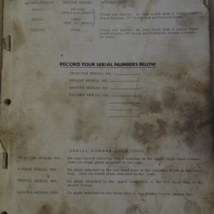 Allis Chalmers HD11G, HD11GC Parts Manual