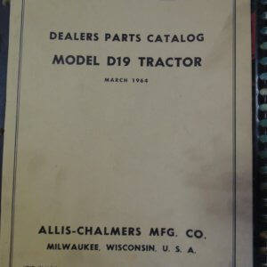 Allis Chalmers D19 Tractor Dealer Parts Manual