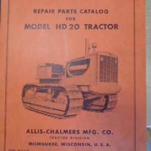 Allis Chalmers D20 Tractor Repair & Parts Manual