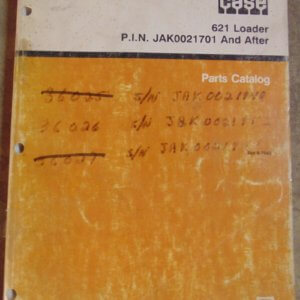 Case 621 Loader Parts Manual