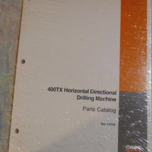 Case 400TX Horizontal Directional Drilling Machine Parts Manual
