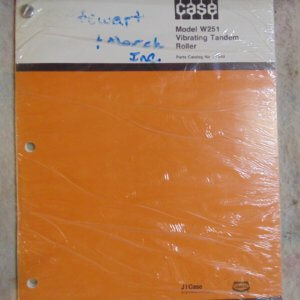 Case Vibrating Tandem Roller Parts Manual