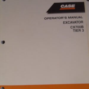 Case Excavator CX700 B Operator Manual