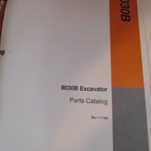Case 9030B Excavator Parts Manual