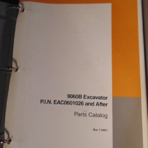 Case 9060B Excavator Parts Manual