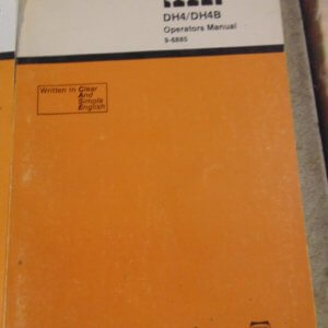 Case DH4/DH4B Trencher Operator Manual