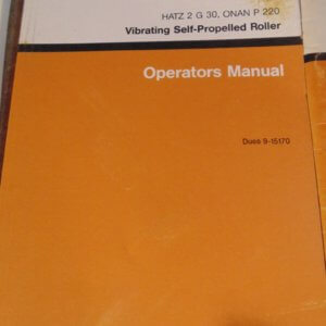 Case Vibromax 102 Vibrating Self Propelled Roller Operator Manual
