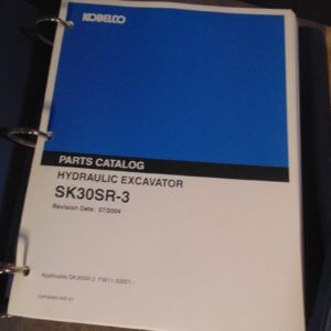 Kobelco SK30SR-3 Hydraulic Excavator Parts Manual
