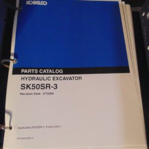 Kobelco SK50SR-3 Hydraulic Excavator Parts Manual