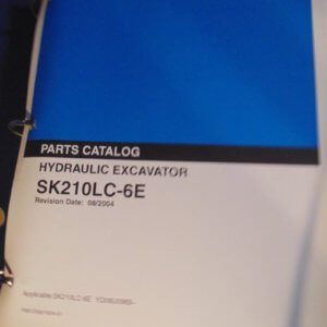 Kobelco SK210LC-6E Hydraulic Excavator Parts Manual