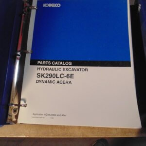 Kobelco SK290LC-6E Dynamic Acera Hydraulic Excavator Parts Manual