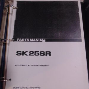 Kobelco SK25SR Hydraulic Excavator Parts Manual