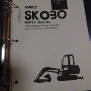 Kobelco SK030 Hydraulic Excavator Parts Manual