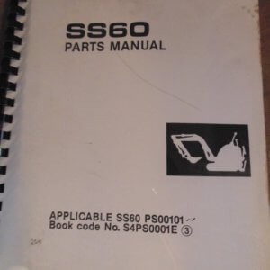 Kobelco SS60 Hydraulic Excavator Parts Manual