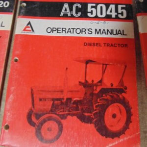 Allis Chalmers A-C 5045 Diesel Tractor Operator Manual
