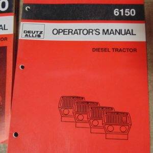 Deutz Allis 6150 Diesel Tractor Operator Manual