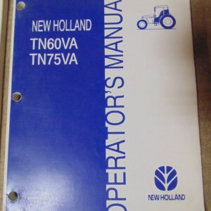 New Holland TN60VA, TN75VA Operator Manual