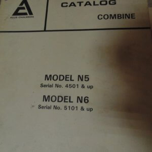 Allis Chalmers Models N5 & N6 Combine Parts Manual