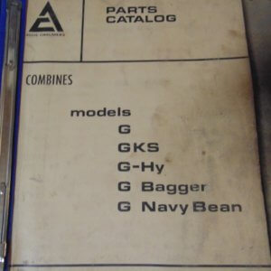 Allis Chalmers G, GKS, G-Hy, G Bagger, G Navy Bean Combine Parts Manual