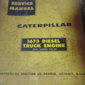 Caterpillar 1673 Diesel Truck Engine 70B1 Service Manual