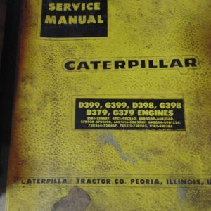 Caterpillar D399, G399, D398, G398, D379, G379 Engines 35B1, 49C1, 66B2049, 67B920, 68B1616, 69B824, 72B264, 73B511, 91B1 Service Manual