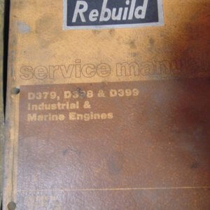 Caterpillar D379, D398, D399 Industrial & Marine Engines Service Manual