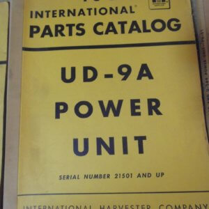International Harvester PU-26C, UD-9A Power Unit Parts Manual