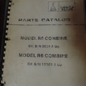 Deutz Allis Model R5, R6 Combine Parts Manual