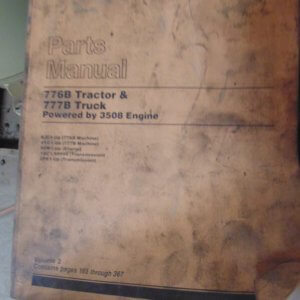 Caterpillar 776B Tractor & 777B Truck 6JC1, 4YC1 Parts Manual
