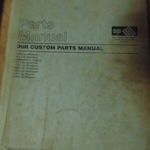 Caterpillar D9R Tractor Custom ABK1, ACL1, 48W41904, 1LP1, 1MP1, 9MP1, 9RP1, 5ZP1, CKX1 Parts Manual