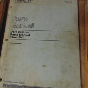 Caterpillar D8R Power Shift Tractor Custom 7XM1 Parts Manual