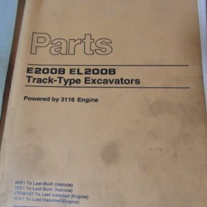 Caterpillar E200B, EL200B Track Type Excavators 6KF1, 7DF1 Parts Manual