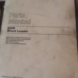 Caterpillar 950B Wheel Loader31R1, 22Z1 Parts Manual