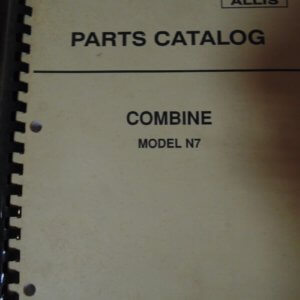 Deutz Allis Model N7 Combine Parts Manual