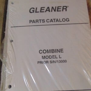 Gleaner Model L Combine Parts Manual
