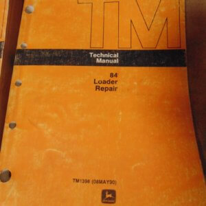 John Deere 84 Loader Repair Technical Manual